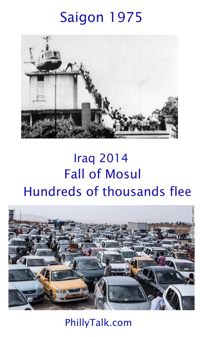 The fall of Saigon 1975 vs Iraq 2014 