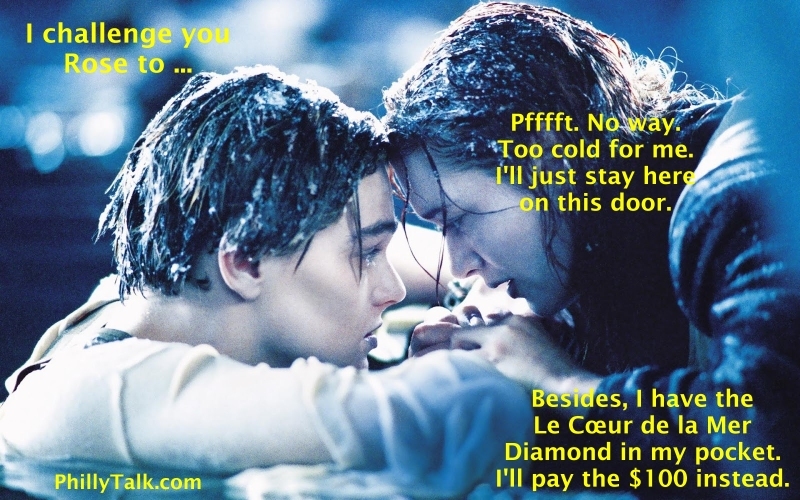 titanic meme for ice bucket challenge with katie fehlinger