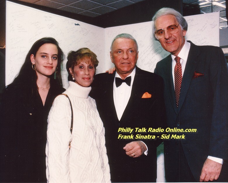 Sid Mark with his family and Frank Sinatra